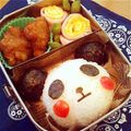 アイスもなか冷's cooksnap of when they made キャラ弁＊パンダ弁当＊.