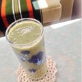 サワディー食堂's cooksnap of when they made ベーシックなグリーンスムージー(水菜)。.