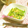 ミナいちご's cooksnap of when they made 簡単煮物☆おかあさんのさやえんどう卵とじ.