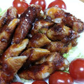 ASTちゃん's cooksnap of when they made 焼肉のタレで豚ごぼうの肉巻き照り焼き♪.