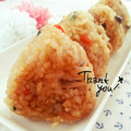 hitomi＊＊'s cooksnap of when they made 炊き込みご飯で焼きおにぎり～！うまし！.