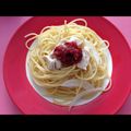 里見夜's cooksnap of when they made とり胸肉と梅肉の和風パスタ.