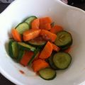 節約mama's cooksnap of when they made きゅうりと人参の梅肉ピリ辛和え.