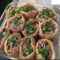 とみィ's cooksnap of when they made そばと油揚げで●いなり風そば●.