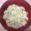 marchoc's cooksnap of when they made リメイク！餃子そぼろ丼.