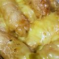 ふわふわままーん's cooksnap of when they made 豚肉の葱チーズ巻きBBQソース風.