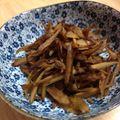 まみらいおん's cooksnap of when they made ウスターソースできんぴらごぼう.