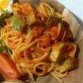 もこもみじ's cooksnap of when they made 20分! 簡単トマトとアボカドのパスタ.