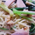 はのーん's cooksnap of when they made ざくざく胡桃とほうれん草のパスタ.