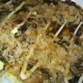 みりにゃ♡'s cooksnap of when they made 粉いらず！卵とほうれん草のお好み焼き風.