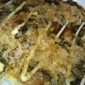 みりにゃ♡'s cooksnap of when they made 粉いらず！卵とほうれん草のお好み焼き風.