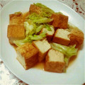 凜子。's cooksnap of when they made 春キャベツと厚揚げの生姜焼き.