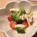 tomieee's cooksnap of when they made イカとブロッコリとトマト。.