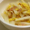 ブー吉's cooksnap of when they made 優しい味＊大根とベーコンの塩炒め.