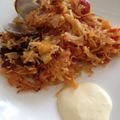 おぐにゃんこ's cooksnap of when they made フィデウア★ショートパスタのパエリャ.