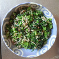 まめ1231's cooksnap of when they made 小松菜とじゃこの炒めもの☆(ふりかけ♪).
