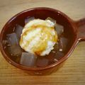 ハルノハ's cooksnap of when they made ダイエット中でもOK!♪黒蜜かんてん　豆腐クリーム添え.
