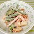 ビギナーママ's cooksnap of when they made インゲン・ちくわ・カニかまのゴママヨ和え.