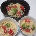 ryoka1621's cooksnap of when they made トマトの冷製パスタ☆子供と2人ご飯☆.