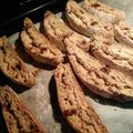 michariin's cooksnap of when they made チョコとくるみのビスコッティ.