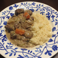 弁当男子のまーちん's cooksnap of when they made 牛肉と玉ねぎの煮込み(クスクス添え).