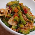 ゆうたそ！！'s cooksnap of when they made 豚ゴーヤのサルサソース炒め.