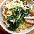 ともみっと's cooksnap of when they made ほうれんそうとベーコンのクリームパスタ.