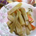 ユーロン's cooksnap of when they made 香りよし♪うどの皮の炒めなます～.