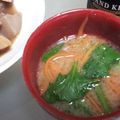 めい太＆ぽこ太's cooksnap of when they made 和と中華　白みそスープ.