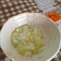 ひなひーな's cooksnap of when they made ★離乳食★【初期】焼きナス粥♪.