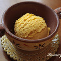 ローズマリーママ♪♪'s cooksnap of when they made 袋で簡単♪濃厚！かぼちゃのアイスクリーム.