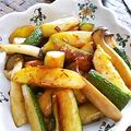 まりおっかあ's cooksnap of when they made ズッキーニ・エリンギ・ポテトの和え物.