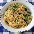 m_i_e's cooksnap of when they made ズボラ〜‼エリンギ水菜の醤油マヨパスタ♡.