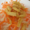 ナチクマ's cooksnap of when they made ハリハリカリカリ大根水菜お揚げサラダ.