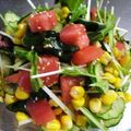 ゆくま's cooksnap of when they made 簡単★角切りトマトとワカメの歯応えサラダ.