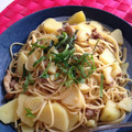 ポヨちママ's cooksnap of when they made 超簡単！ジャガイモとシメジの和風パスタ.