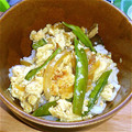 あああああーち's cooksnap of when they made 絹さやの卵とじ.