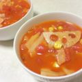 papikun's cooksnap of when they made ほんのりスパイシー＊トマトスープ＊.