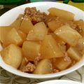 ぴーちゃんぱぱ's cooksnap of when they made 大根ひき肉あんかけ煮.