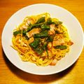 Glasper's cooksnap of when they made シシトウとベーコンのめんつゆバターパスタ.