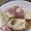 twin-twin's cooksnap of when they made ほくほくレンコンとベーコン煮.