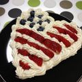 vermelho's cooksnap of when they made July４th☆ハートケーキ.