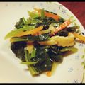 JUNSEIママ's cooksnap of when they made 厚揚げと小松菜の味噌オイスターソース炒め.