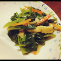 JUNSEIママ's cooksnap of when they made 厚揚げと小松菜の味噌オイスターソース炒め.