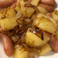 sacching's cooksnap of when they made じゃがいもとソーセージのマスタード炒め.