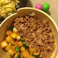 ひぐせと's cooksnap of when they made ■簡単ウマイ！夏野菜と豚そぼろ丼□.
