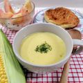 在宅勤務のおじさん's cooksnap of when they made 生トウモロコシから簡単基本のコーンスープ.