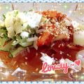 チョコ＆マロン's cooksnap of when they made キムチ冷麺風ところてん.