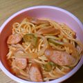 子猫☆だいすき's cooksnap of when they made 時短ナポリタン❤お一人様556㌍.