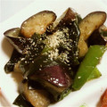 ときち23's cooksnap of when they made 茄子とピーマンとわかめの炒め煮風.